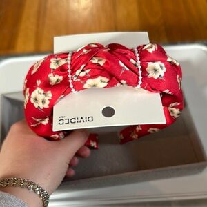 Red Floral Headband by Divided